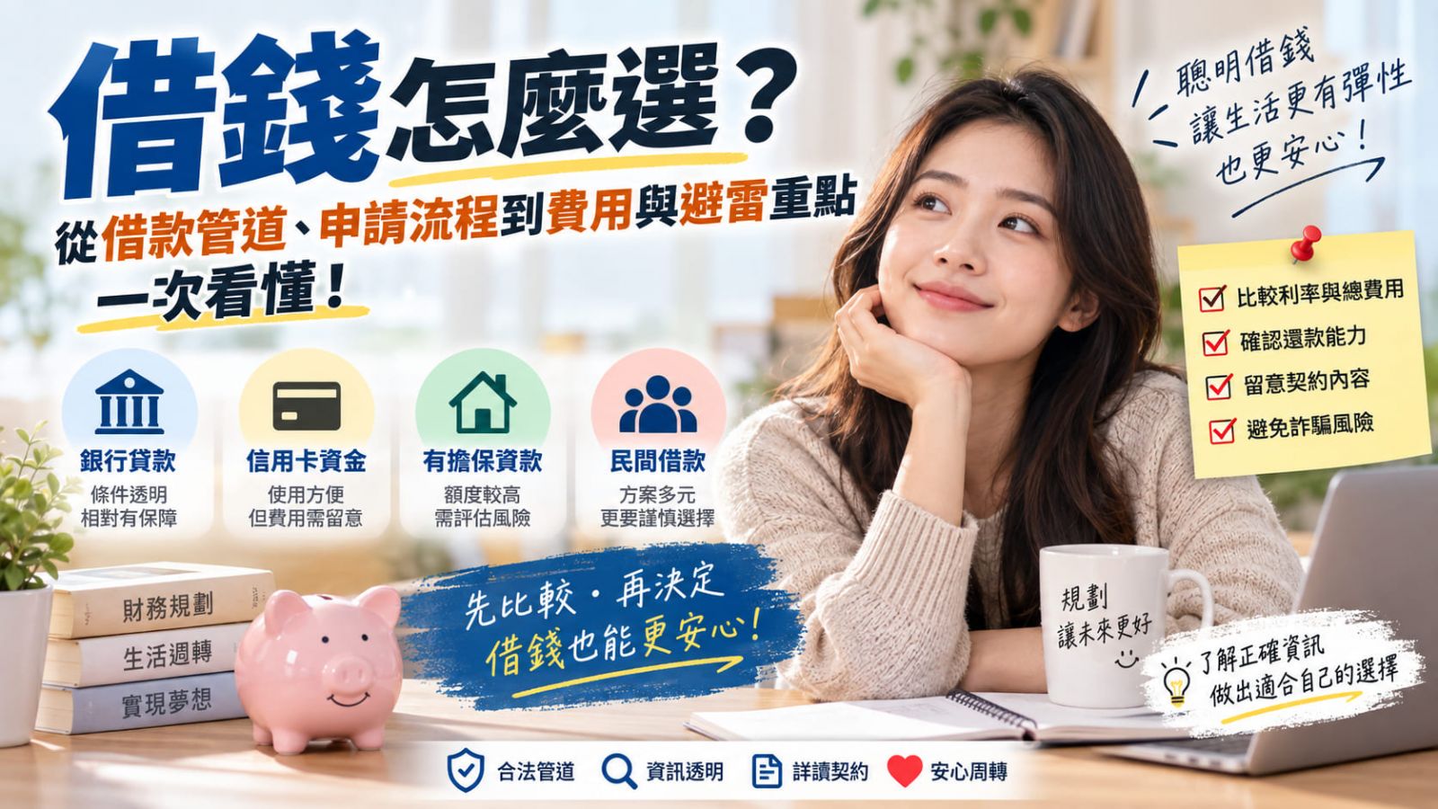 借錢怎麼選？從借款管道、申請流程到費用與避雷重點一次看懂